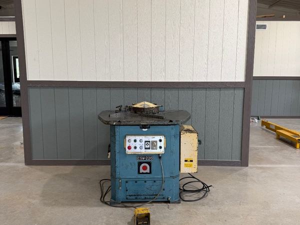 Amada CSW-220 Twin Head Notcher for sale at Quinn Bros Industries, Spicewood Texas