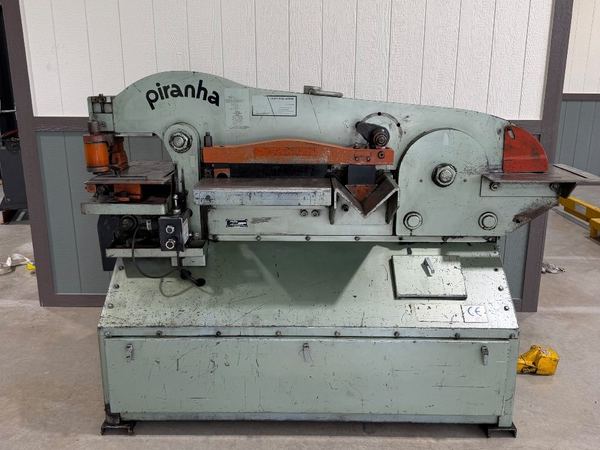 Piranha P-90 Hydraulic Ironworker for sale at Quinn Bros Industries, Spicewood Texas